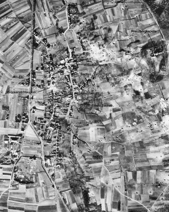 Bonn-Lengsdorf, Jan.44 after bombing
